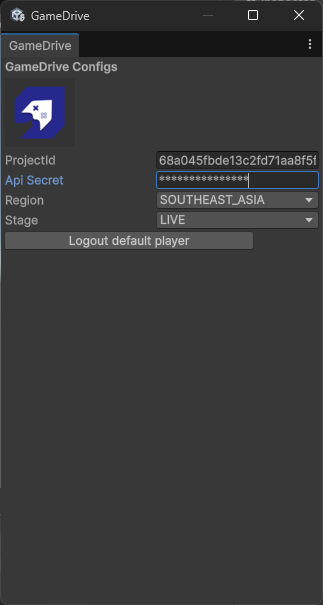 Go to game drive console project info page