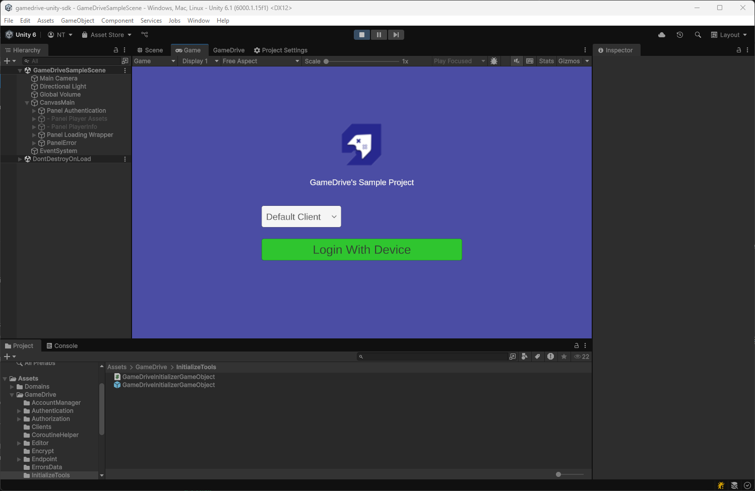 Authentication Scene