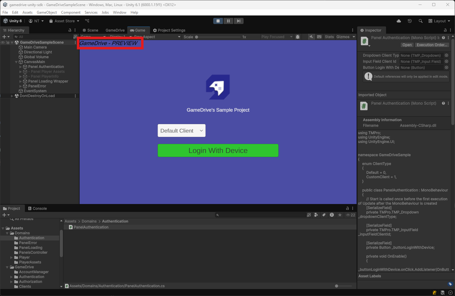 GameDrive Preview text